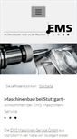 Mobile Screenshot of ems-maschinenservice.de