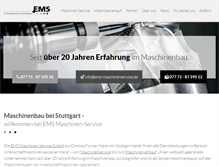 Tablet Screenshot of ems-maschinenservice.de